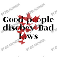 Good People Disobey Bad Laws Raglan Crop Top | Artistshot