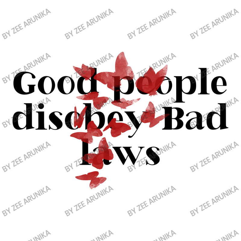 Good People Disobey Bad Laws Raglan Crop Top | Artistshot