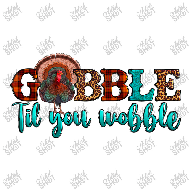 Gobble Til You Wobble Raglan Crop Top by JahusDesignShop | Artistshot