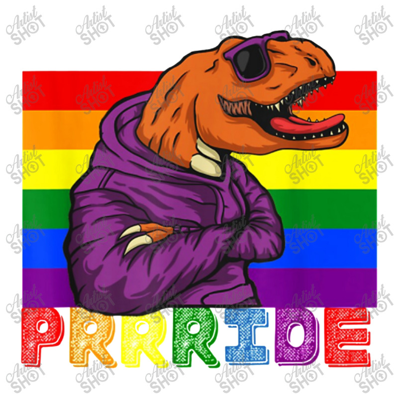 Pride Growling Dinosaur Raglan Crop Top by Carlos77 | Artistshot