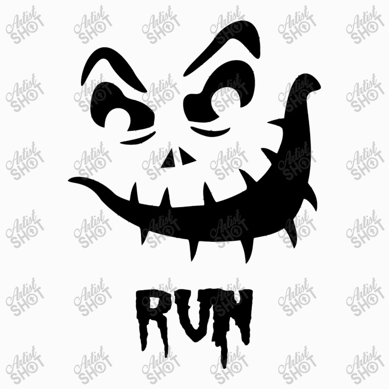 Halloween Pumpkin Funny Face Run Raglan Crop Top | Artistshot