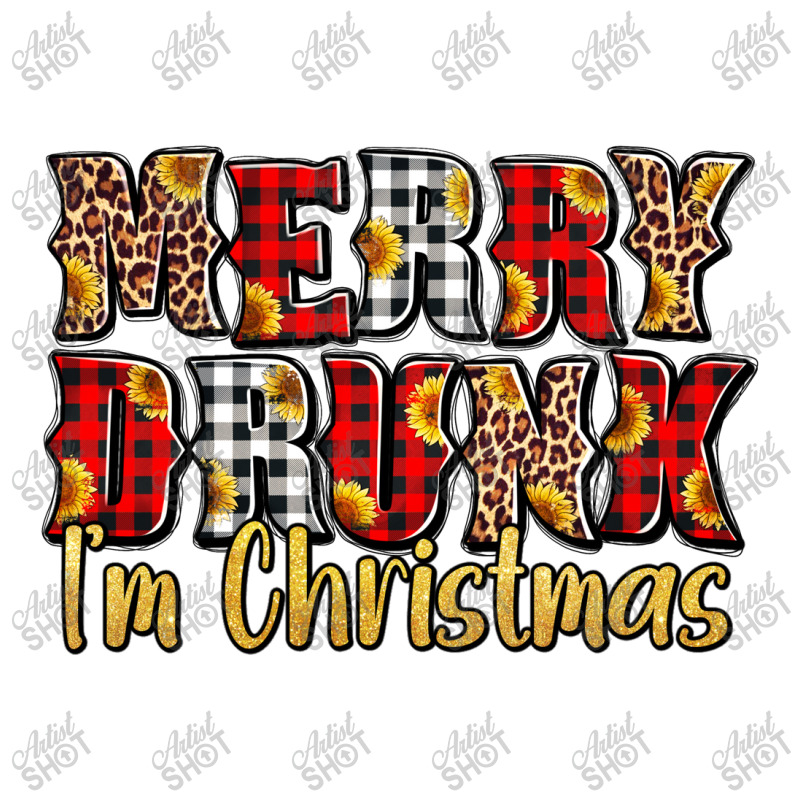 Merry Drunk I'm Christmas Raglan Crop Top | Artistshot