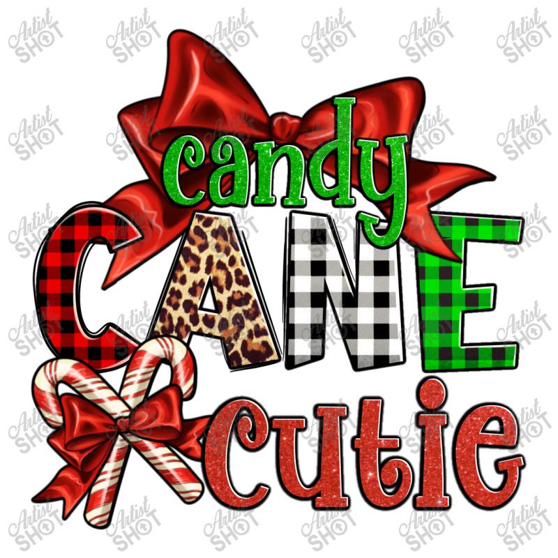 Candy Cane Cutie Christmas Raglan Crop Top | Artistshot