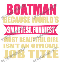 Boatman Funniest Isn't A Jobtitle Raglan Crop Top | Artistshot