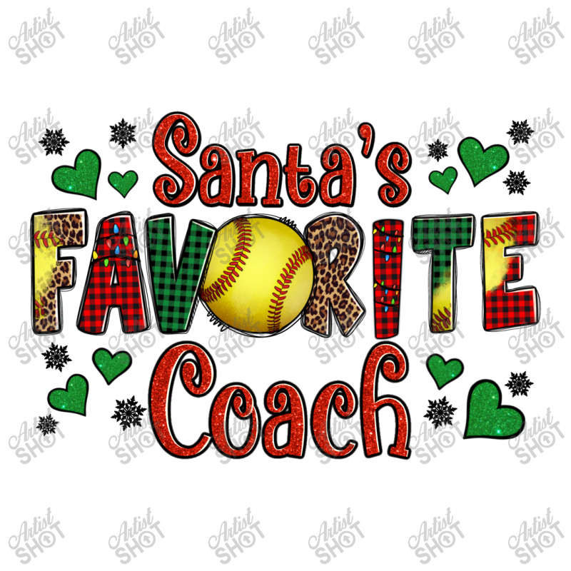 Santa's Favourite Coach Christmas Softball Game Raglan Crop Top | Artistshot