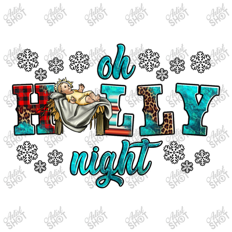 Oh Holly Night Baby Jesus Raglan Crop Top | Artistshot