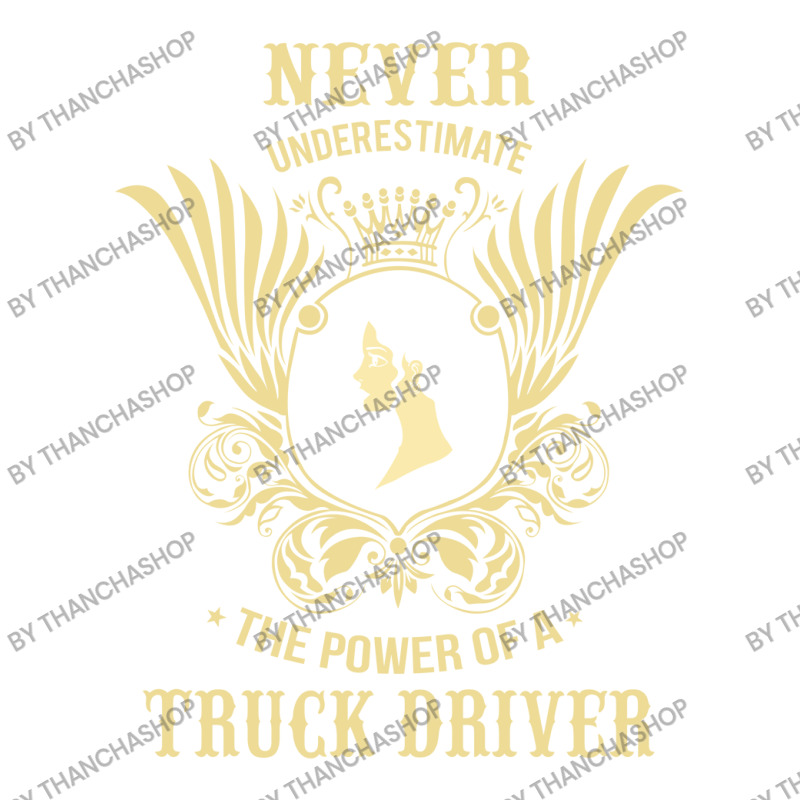 Never Underestimate The Power Of A Truck Driver Raglan Crop Top by thanchashop | Artistshot