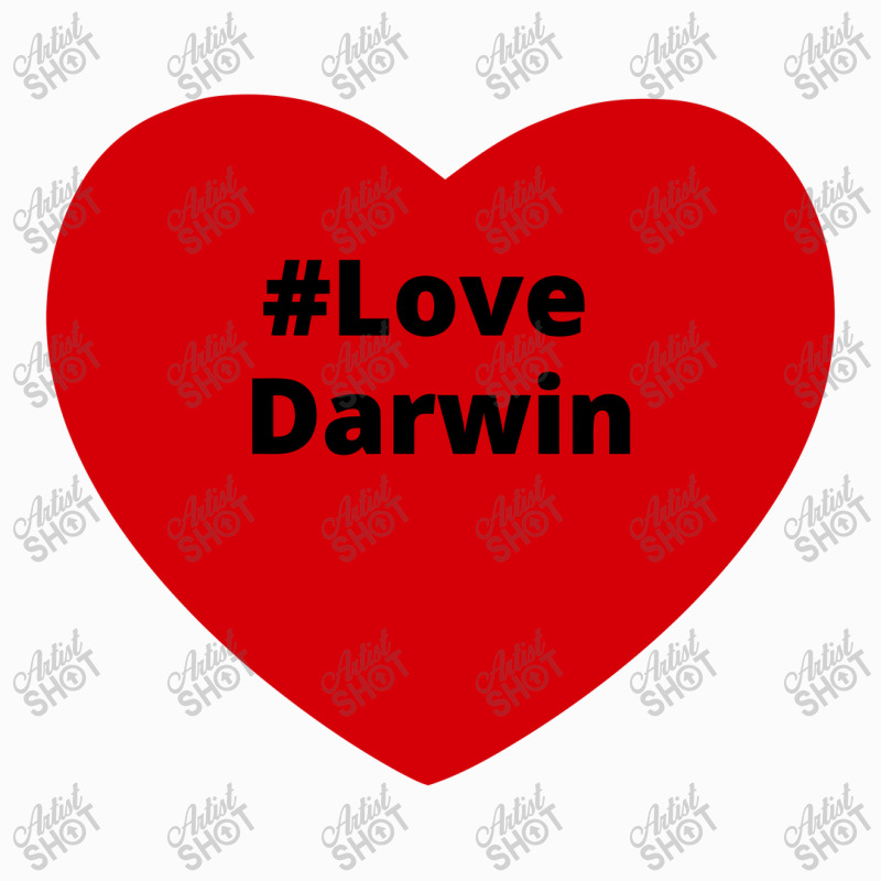 Love Darwin, Hashtag Heart, Love Darwin 2 Raglan Crop Top by chillinxs | Artistshot