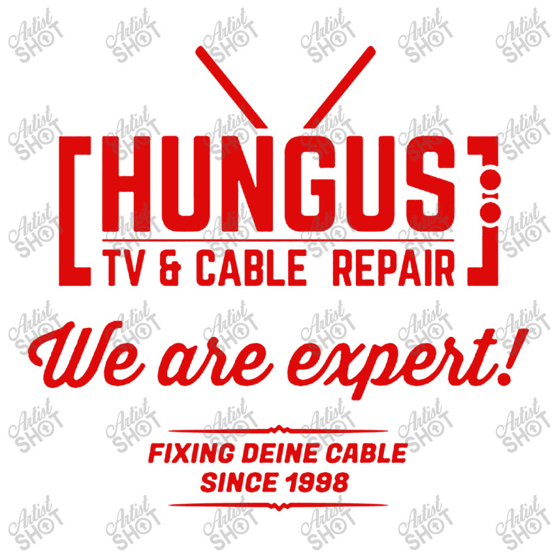 Hungus Tv And Cable Repair Raglan Crop Top | Artistshot