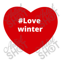 Love Winter, Hashtag Heart, Love Winter Raglan Crop Top | Artistshot