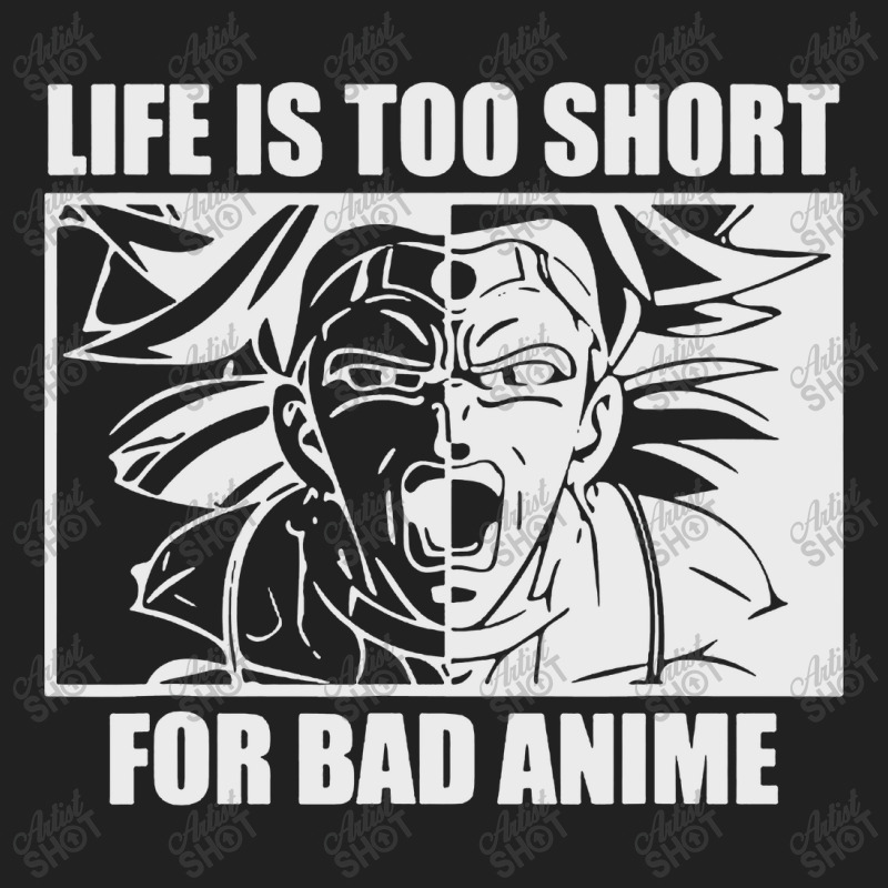 Life Is Too Short For Bad Anime Basic T-shirt | Artistshot