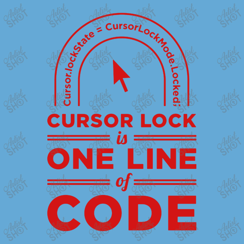 Cursor Lock Is One Line Of Code Basic T-shirt | Artistshot