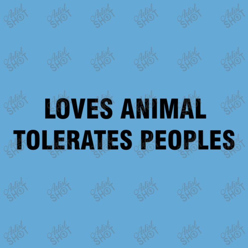 Loves Animals Tolerates People Basic T-shirt | Artistshot