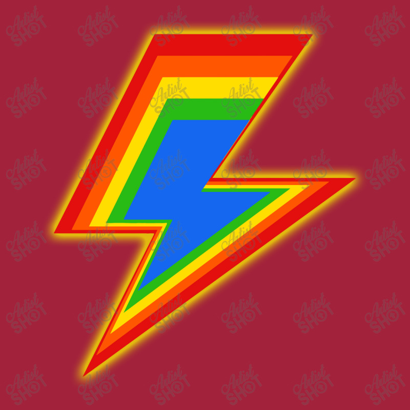 Pride Lightning Bolt Basic T-shirt by myluphoto | Artistshot