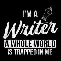 Whole World Trapped In Me Author Writer Cropped Hoodie | Artistshot