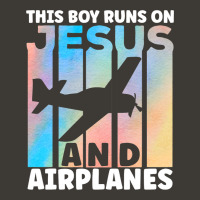 This Boy Runs On Jesus And Airplanes Future Pilot  Bucket Hat | Artistshot