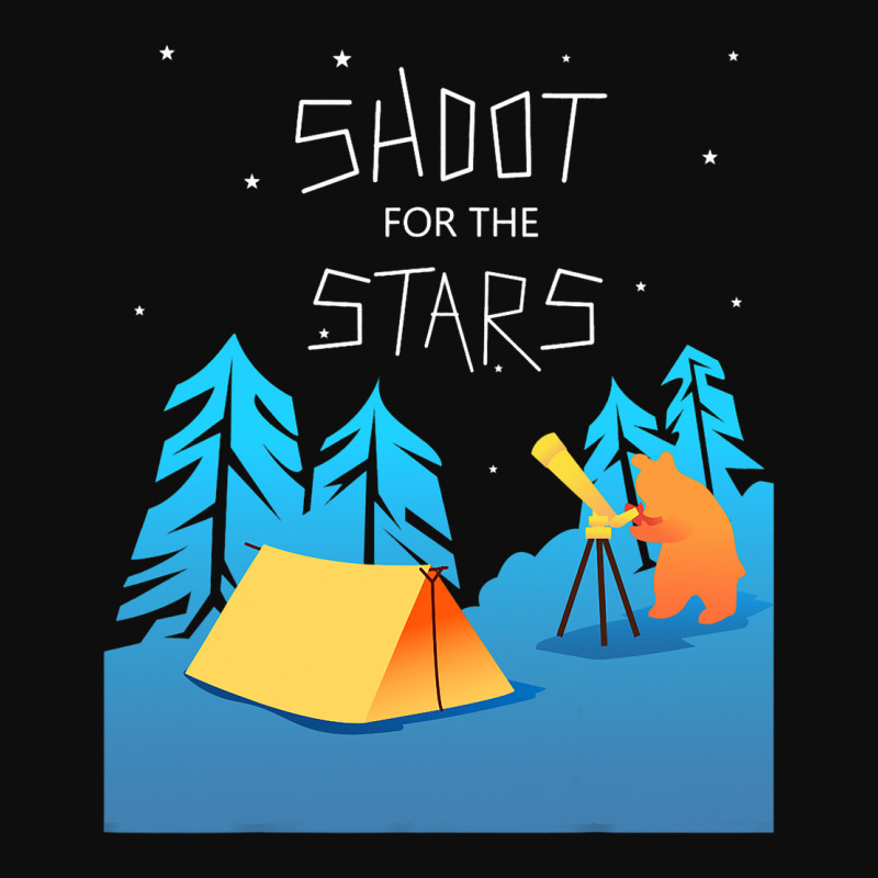 Stargazing Bear Funny Camping Telescope Astronomy Crop Top by MADISONJOHNSTONS | Artistshot