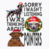 Funny Christmas Pointer Santa Hat Colorful Dark Pu T-shirt | Artistshot