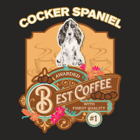 Mom T  Shirt Cocker Spaniel Best Coffee   Dog Owner Coffee Lover Gifts Ladies Fitted T-shirt | Artistshot