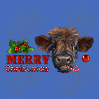 Merry Christmas Highland Calf With Candy Cane Basic Youth T-shirt | Artistshot