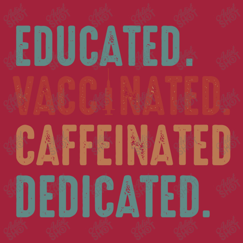 Educated Vaccinated Caffeinated Dedicated Funny Nurse Gift Basic Youth T-shirt by DiscoArtGem | Artistshot