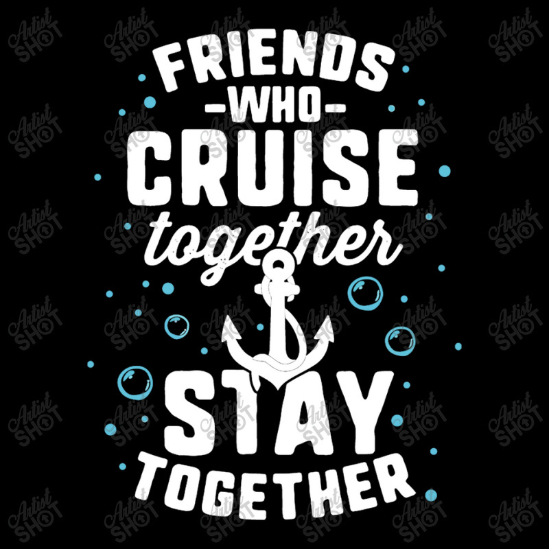 Friends Who Cruise Together T Shirt Match Anchor Vacation Cropped Hoodie by diegomicel | Artistshot