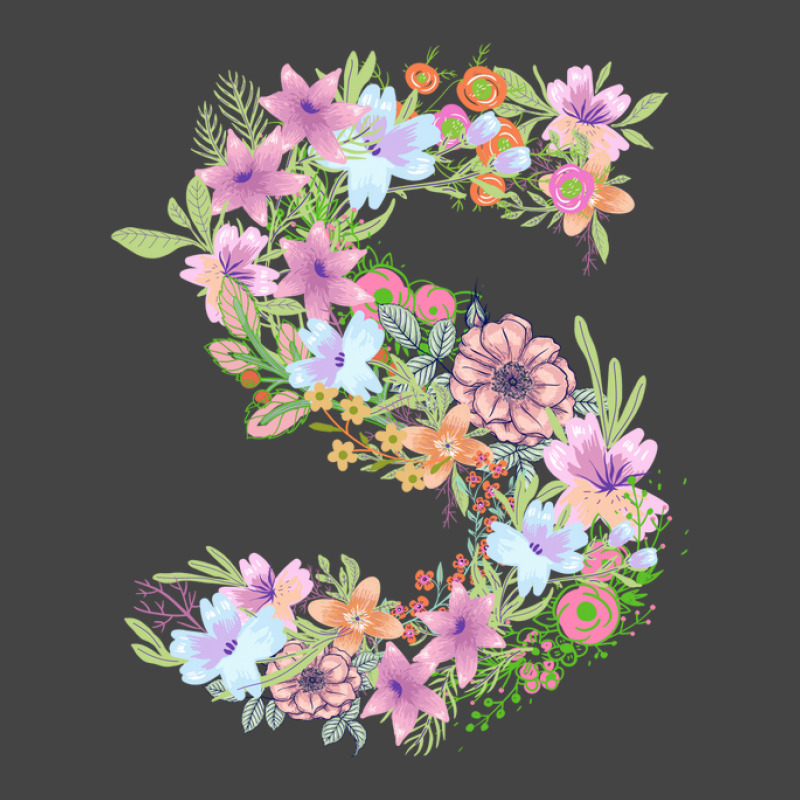 Flower Initial Design S Basic Youth T-shirt by Kiarra's Art | Artistshot