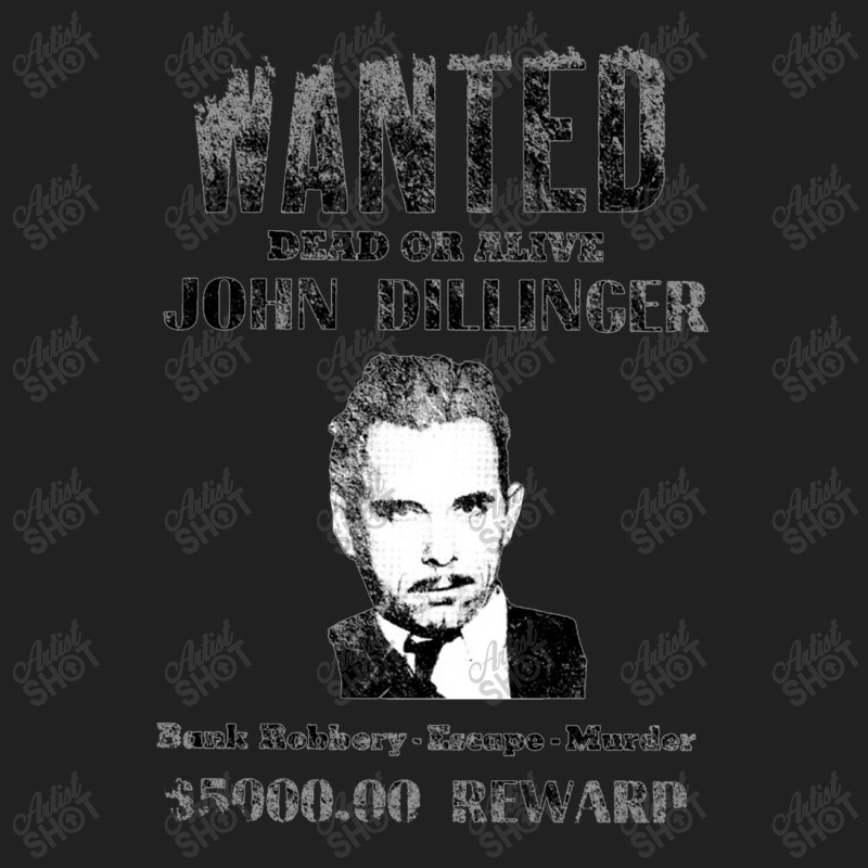 Wanted Poster John Dillinger, Distressed   Wanted Basic Youth T-shirt | Artistshot