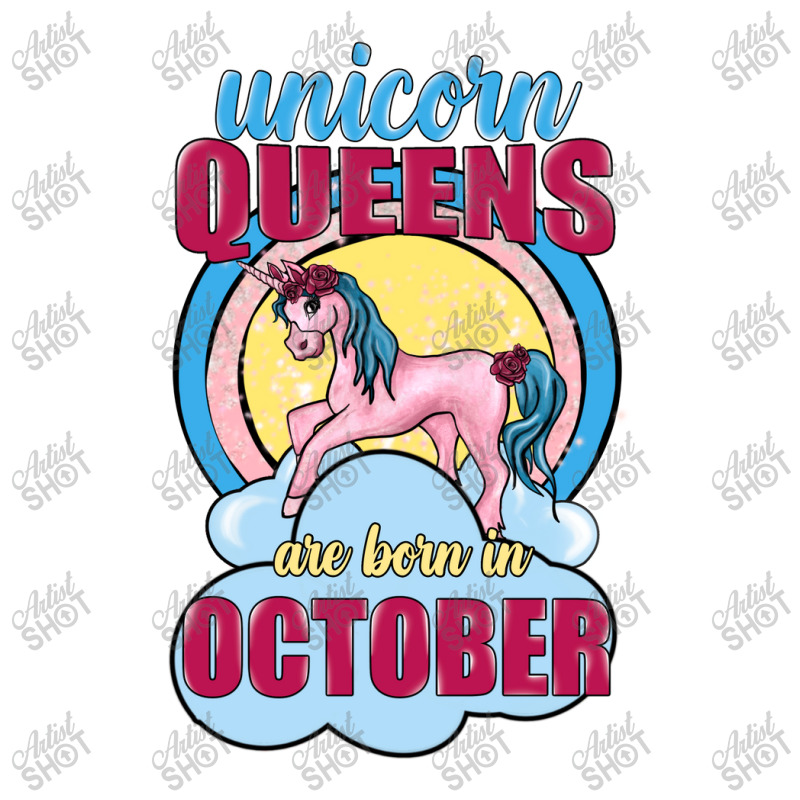 Unicorn Queens Are Born In October Raglan Crop Top | Artistshot