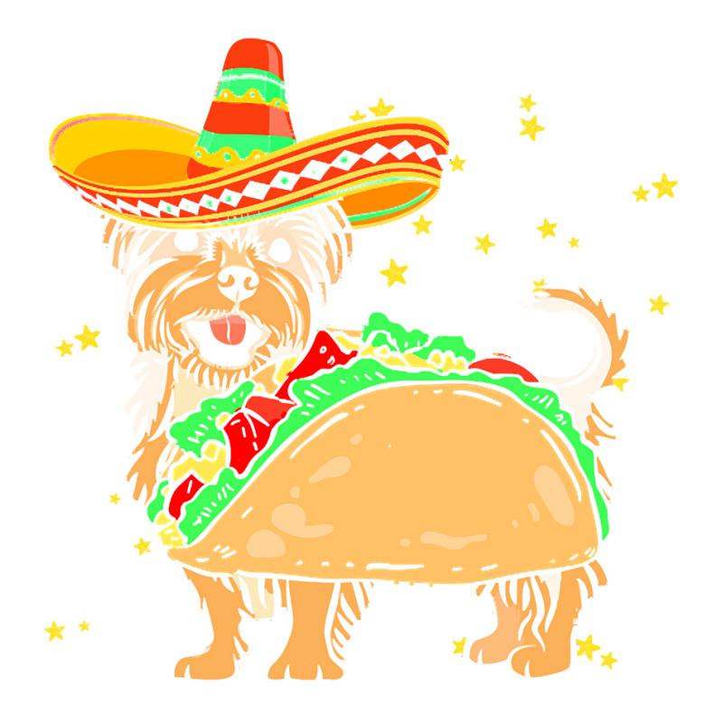 Cinco De Mayo T  Shirt Sombrero Yorkshire Terrier Dog Tacos Cinco De M Raglan Crop Top by amyaspencer364 | Artistshot