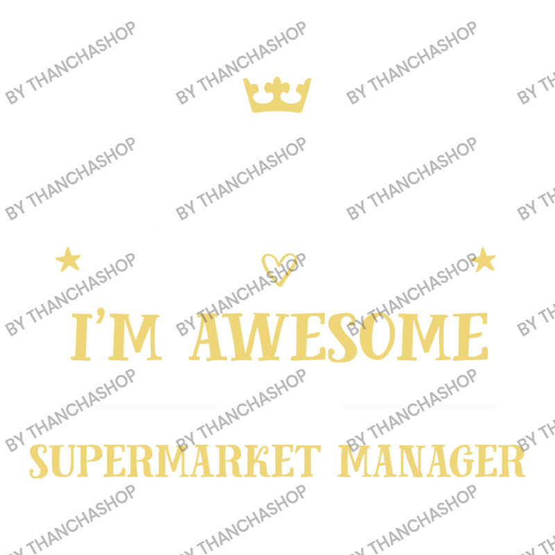 Of Course I'm Awesome I'm A Supermarket Manager Raglan Crop Top by thanchashop | Artistshot