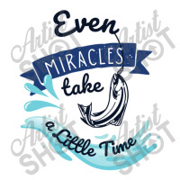 Even Miracles Take A Little Time Quotes Typography Raglan Crop Top | Artistshot