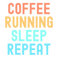 Coffee Running Sleep Repeat T  Shirt Coffee Running Sleep Repeat   Fun Raglan Crop Top | Artistshot