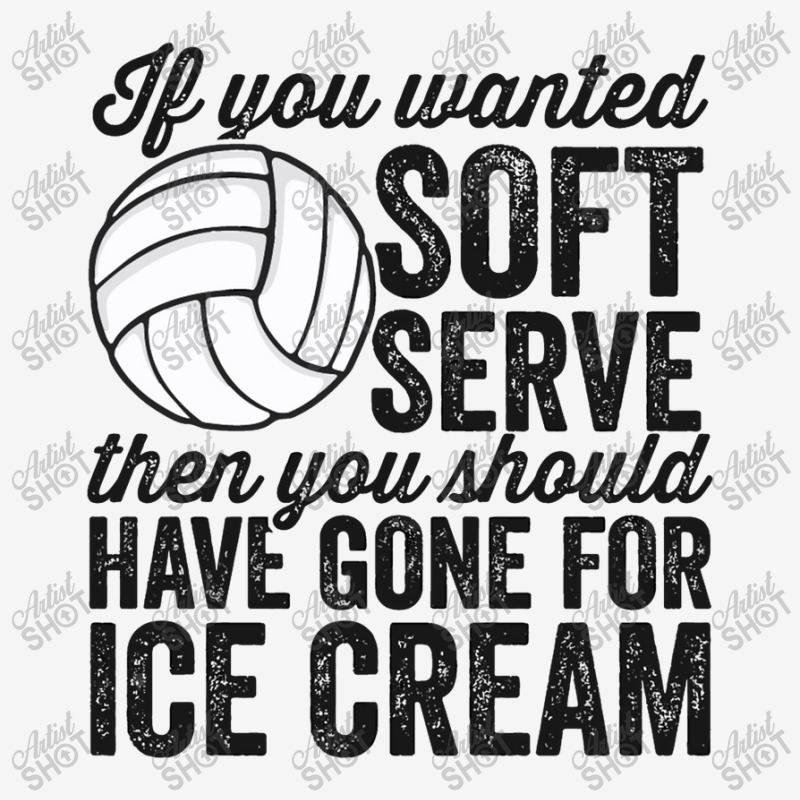 If You Wanted Soft Serve Ice Cream Funny Volleyball Adjustable Cap | Artistshot