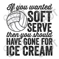 If You Wanted Soft Serve Ice Cream Funny Volleyball Men's 3/4 Sleeve Pajama Set | Artistshot