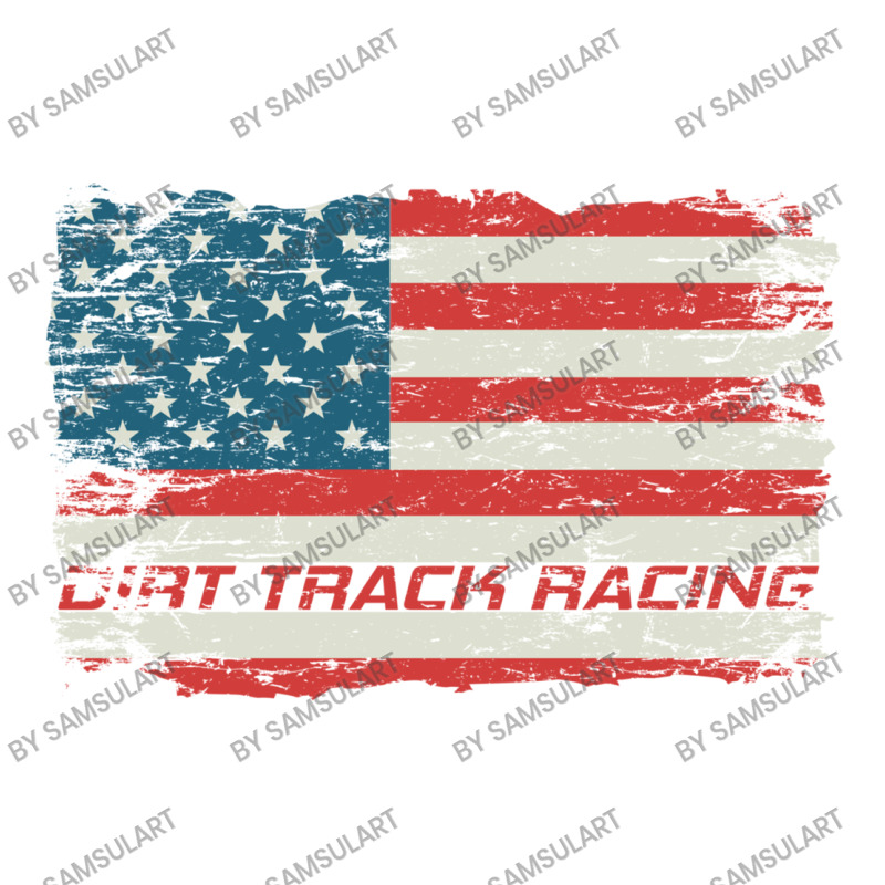 Dirt Track Racing American Flag Extreme Lover Raglan Crop Top by SamsulArt | Artistshot