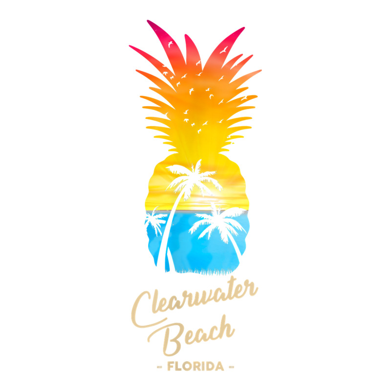 Clearwater Beach   Florida Souvenir   Pineapple Sunset T Shirt Raglan Crop Top by kogmor58594 | Artistshot