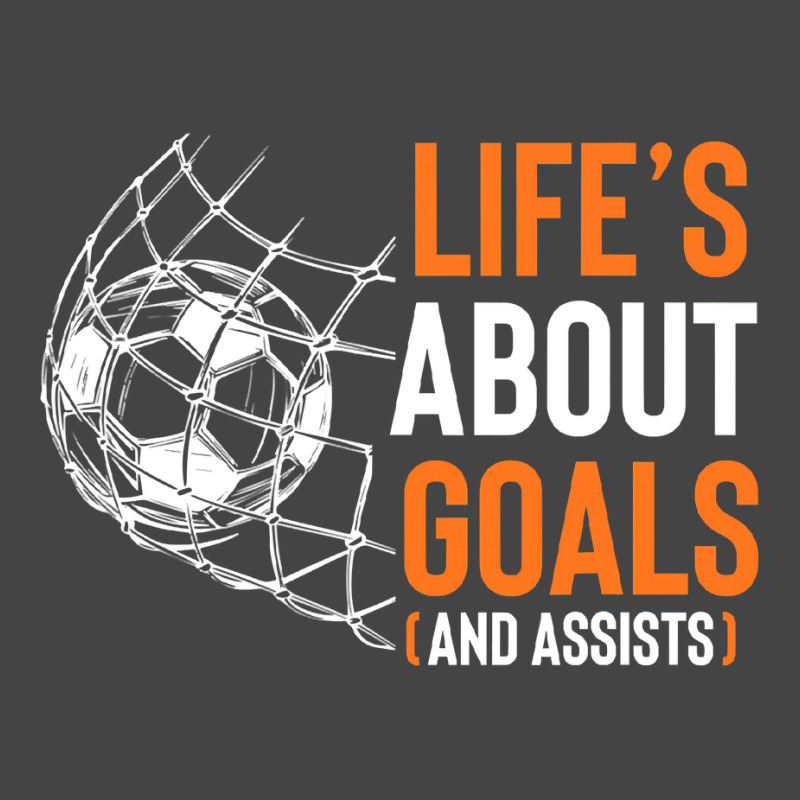 Life's About Goals And Assists Field Sports Game Ball Lover T Shirt Basic T-shirt | Artistshot