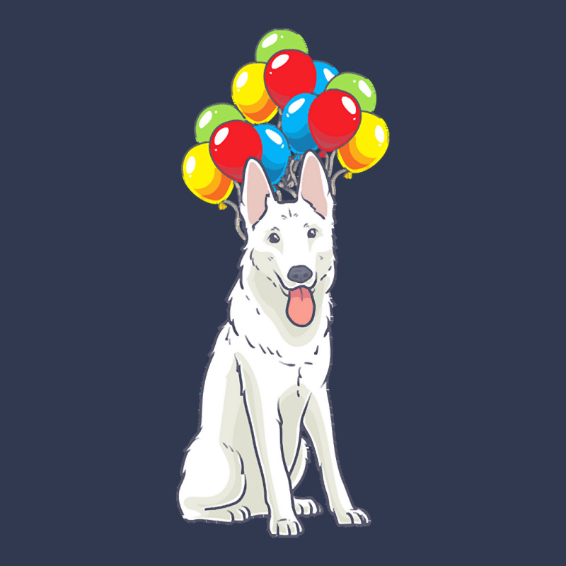 White Shepherd T  Shirt White Swiss Shepherd With Ballons Gift T  Shir Basic T-shirt | Artistshot