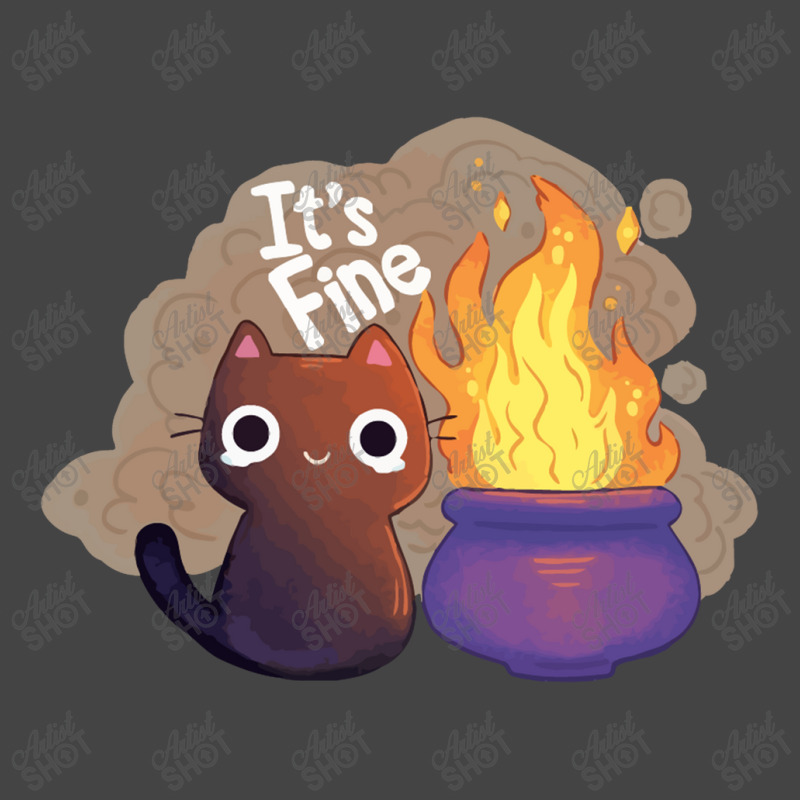 It's Fine Witchy Cat Basic T-shirt | Artistshot