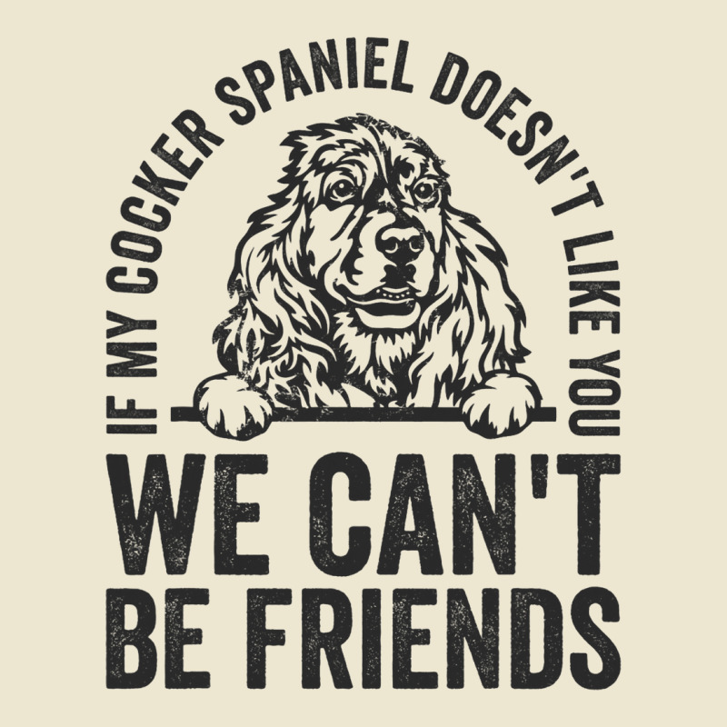 Funny Cocker Spaniel Dog Owner Doesnt Like You Pet Cropped Hoodie by Vibrantus | Artistshot