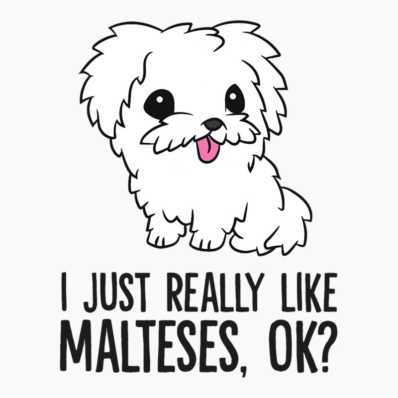 I Just Really Like Malteses Ok Cute Maltese Dog T-shirt | Artistshot