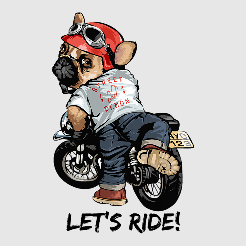 Funny Pug Dog Pug On A Motorcycle Lets Ride Unisex Jogger | Artistshot