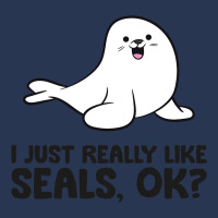 I Just Really Like Seals Ok Sea Lion Animal Cute S Men Denim Jacket | Artistshot