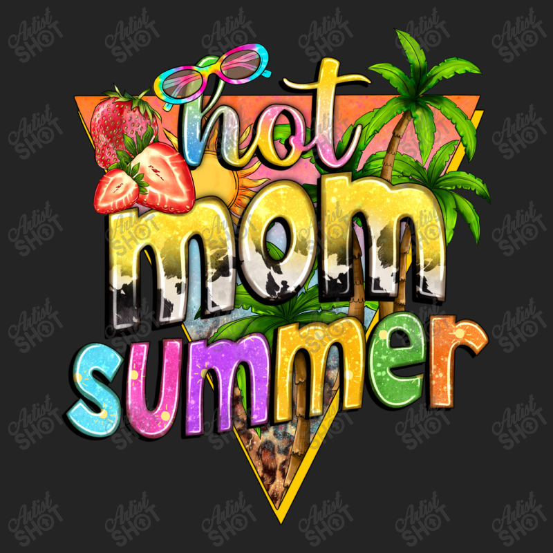 Hot Mom Summer With Background 3/4 Sleeve Shirt | Artistshot