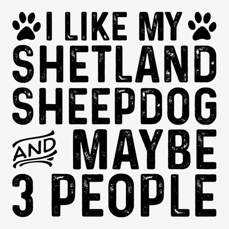 I Like My Shetland Sheepdog Maybe 3 People Funny D Ladies Fitted T-Shirt by FinleeRoddy | Artistshot