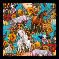 Farm Animals Leopard Sunflowers Seamless Pattern Legging | Artistshot