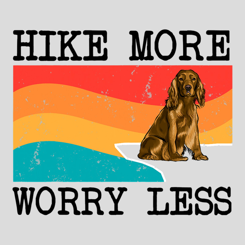 Hike More Worry Less Cocker Spaniel Graphic Hiking Men's Polo Shirt | Artistshot