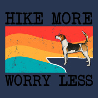 Hike More Worry Less English Foxhound Graphic Hiki Men Denim Jacket | Artistshot