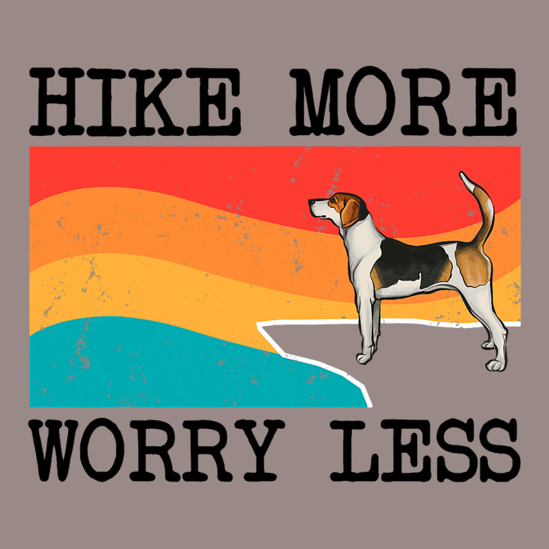 Hike More Worry Less English Foxhound Graphic Hiki Vintage T-Shirt by NariahPringl | Artistshot